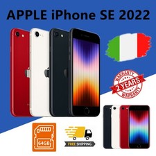 NUOVO Apple iPhone SE 3a Gen. Nero Rosso Bianco - 64GB (Sbloccato) 💎Originale