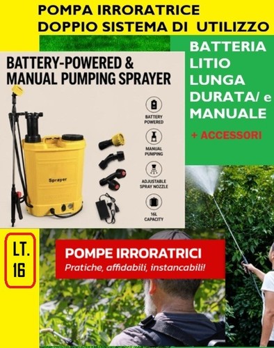 Pompa irroratrice batteria a - a,