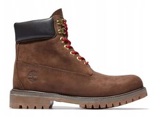 Timberland 6 pollici stivali premium impermeabili nabuk marrone (A2GJ8) taglia UK 6,5 e 7