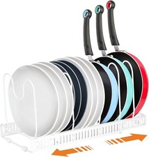 Organizzatore Per Coperchi Di Pentole Porta Coperchi Con 7 Divisori Regolabili