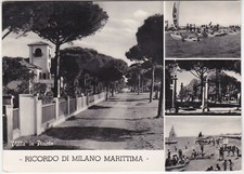 MILANO MARITTIMA - RAVENNA - VEDUTINE - VILLA IN PINETA - VIAGG. 1953 -31559-