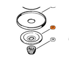 STIHL FLANGIA DISCO PRESSIONE Ø 60 MM PER DECESPUGLIATORE FS 160 450 510 560