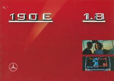 BROCHURE MERCEDES 190 1.8 - 3/1991 - Italian