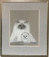 Gatti Bianchi Pastelli M. Busch Ritratti Di Razza 59,5 X 51 Cm