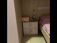 cameretta bambini, mondo convenienza, lilla, condizioni buone