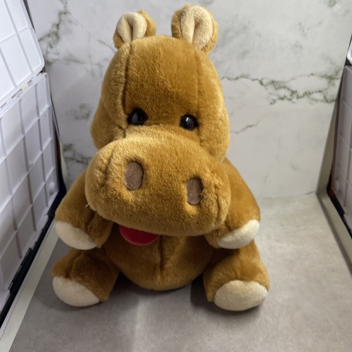 Peluche ippopotamo marrone