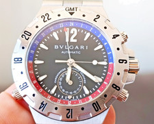 BULGARI DIAGONO GMT AUTOMATICO - CASSA 40MM - BRACCIALE ACCIAIO