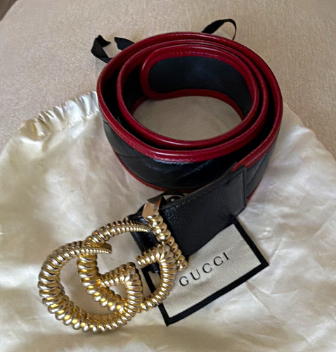 Gucci cintura donna nero - donna, nero/rosso