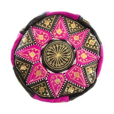 Pouf ottomano in pelle