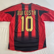 Maglia Shirt AC Milan 2004/05 Home Rui Costa 10 M Adidas