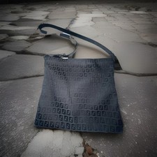 Borsa a tracolla/messaggero vintage Fendi Zucchino o Zucca monogramma tela