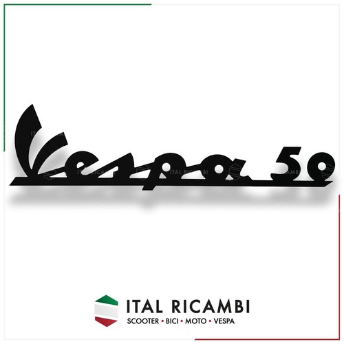 Targhetta vespa nera - vespa, 50