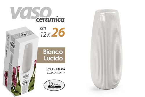 Vaso ceramica fiori elegante - ceramica,