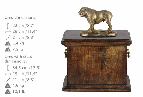 Bulldog inglese nuova urna - nuova,,