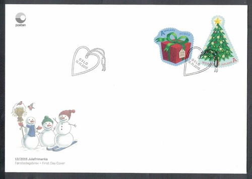 Fdc norvegia 2015 natale - fdc,