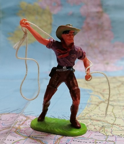 Cowboy con lazo vintage - lazo, ,vintage