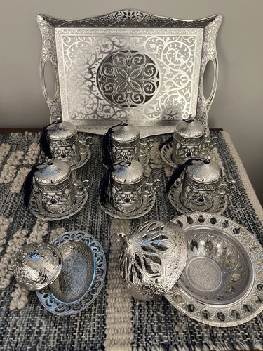 Set caffè vintage argento