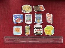 10 ADESIVI RETRO FOOD DRINK
