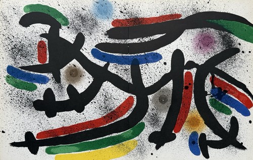 Joan miro litografia originale - litografia,