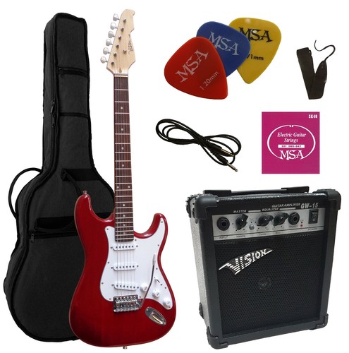 Chitarra elettrica st5 rosso - chitarra,