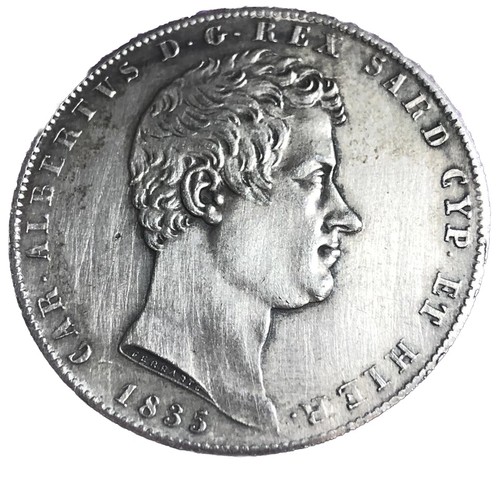Una moneta copia lire - una,