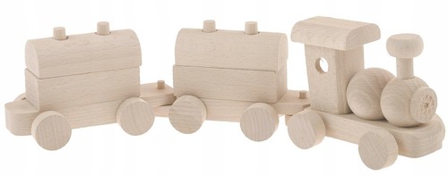 Trenino legno con blocchi - trenino,