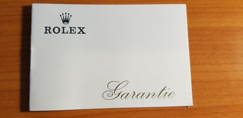 Rolex libretto garanzia - libretto,