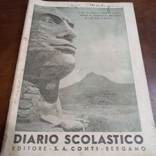 Raro Diario Scolastico Anno 1937-38 XVI - Editore S. A. Conti @