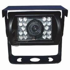 TELECAMERA RETROMARCIA 18 LED INFRAROSSI COLORI CAMPER AUTO 2.8mm 1000TVL NERA