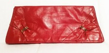 70s red leather sachet - 70s,