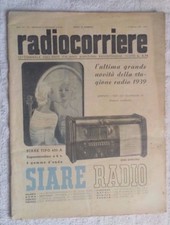 RADIOCORRIERE EIAR 1939 - N°