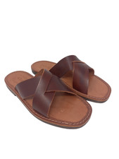 SANDALI IN CUOIO ARTIGIANALI - MODELLO MONTALCINO