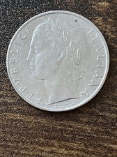 1958 Italy 100 Lire Stainless