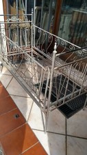 Culla lettino in ferro inox con decori 900 originale