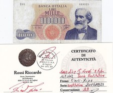 1000 LIRE G. VERDI I TIPO