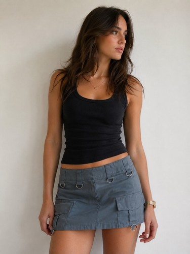 Micro minigonna stile cargo