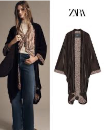 Kimono velluto zara nuova - kimono,