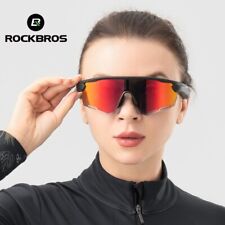 ROCKBROS Occhiali da Sole Bici Bluetooth Polarizzati Altoparlante Musica Leggero Unisex