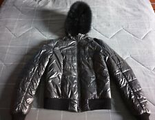 giubbotto Refrigiwear donna nero xxl con cappuccio in pelliccia