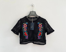 Zara crop top nero - zara,