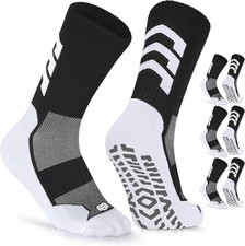 Calze Antiscivolo Calcio Uomo Bambino Donna 3 Paia da Corsa Ciclismo Escursioni