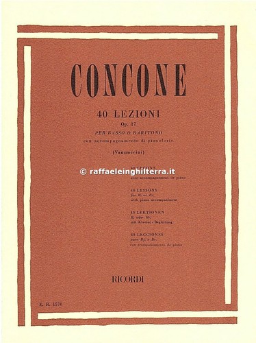 Ricordi lezioni opera 17 - 40,