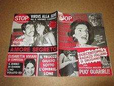 RIVISTA STOP 6-8-1977 GRETA GARBO JACKIE ONASSIS GIGI RIVA PAOLO VIRDIS