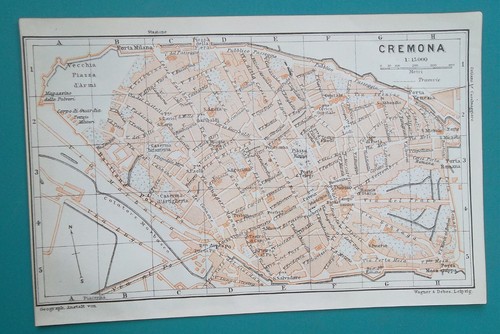 Cremona italia 1903 - cremona, mappa