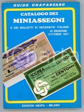 1977 Guido CRAPANZANO Catalogo miniassegni e biglietti di necessità - Ed. ABAFI
