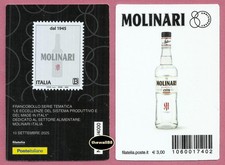 ITALIA 2025   Made in Italy - Molinari dal 1945  TESSERA FILATELICA