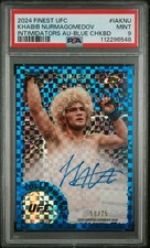 2024 TOPPS FINEST UFC INTIMIDATORI AUTO BLU CHKBD KHABIB NURMAGOMEDOV /75 PSA 9