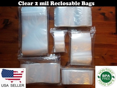 Clear mil zip - zip, poly