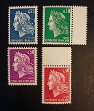 Francobolli Francia Marianna 1967-1969