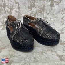 Jeffrey Campbell Tahiti ultima piattaforma espadrillas in grigio erica